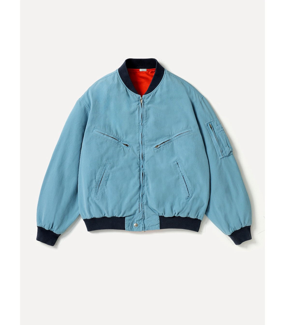 春夏新款丝绵混纺棒球领复古夹克