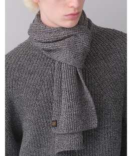 【代购】BATONER 25aw Solid wool muffler 定番纯羊毛针织围巾