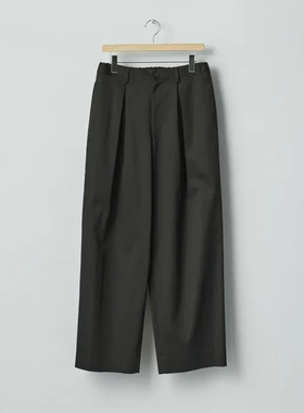 【代购】SSSTEIN 26ss Easy wide trousers 高密全棉酵素水洗宽裤