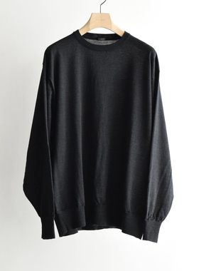 【代购】COMOLI 25aw Wool crewneck knit 纯羊毛圆领针织衫