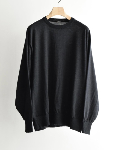 25aw COMOLI 代购 纯羊毛圆领针织衫 crewneck knit Wool