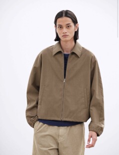 26ss Wool zip 春季 AURALEE blouson 轻薄全羊毛拉链夹克 代购