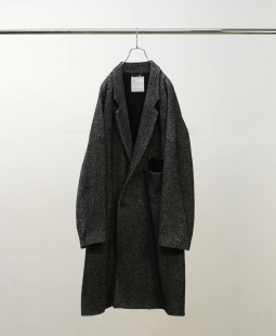 代购 coat ANCELLM Chester 羊毛混纺人字纹切斯特大衣 25aw