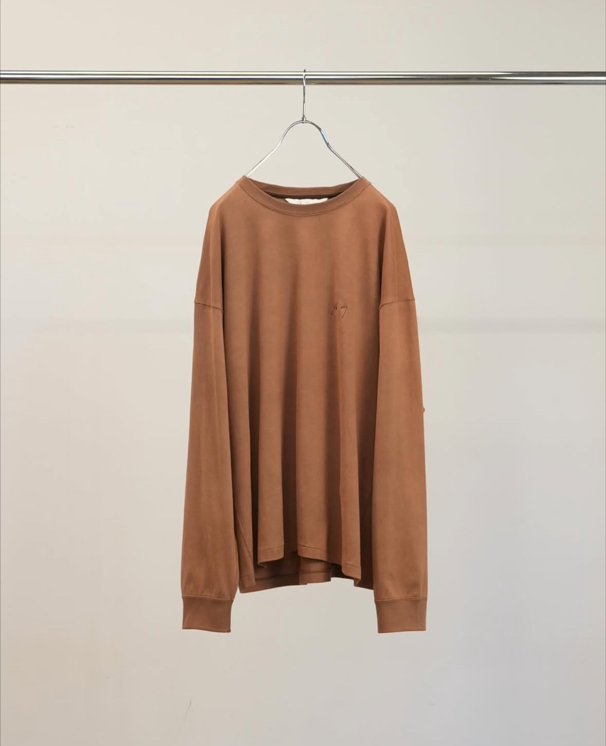 【代购】ANCELLM 26ss Unevenness ls 染色破坏做旧长袖T恤