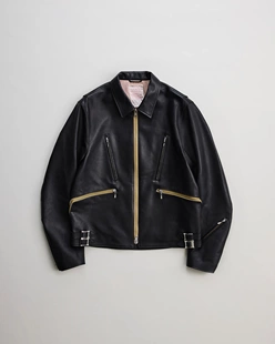 【代购】NICENESS 26ss Riders jacket 欧洲马皮植鞣英国机车夹克
