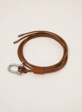 【代购】ANCELLM 26ss Leather rope belt 多用牛皮绳腰带