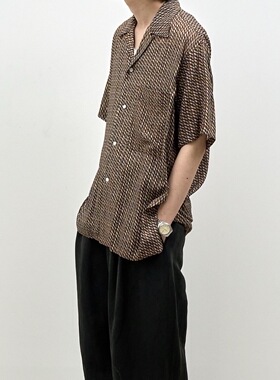 【代购】YOKE 26ss Rayon open collar shirt 人造丝开襟短袖衬衫