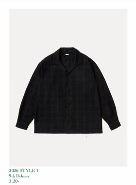 【代购】APRESSE 26ss Loop collar shirt 真丝起毛做旧开襟衬衫