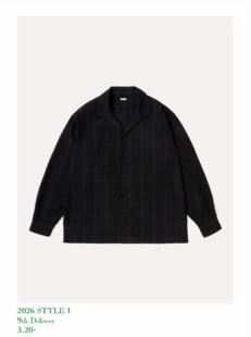 26ss APRESSE Loop collar 真丝起毛做旧开襟衬衫 shirt 代购