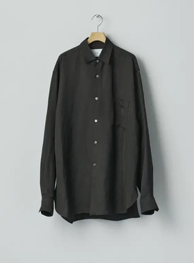 【代购】SSSTEIN 26ss Os shirt 人造丝亚麻长袖衬衫