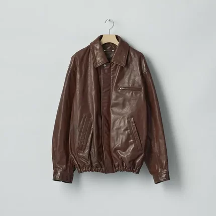 【代购】SSSTEIN 26ss Vintage zip jacket 复古做旧牛皮拉链夹克