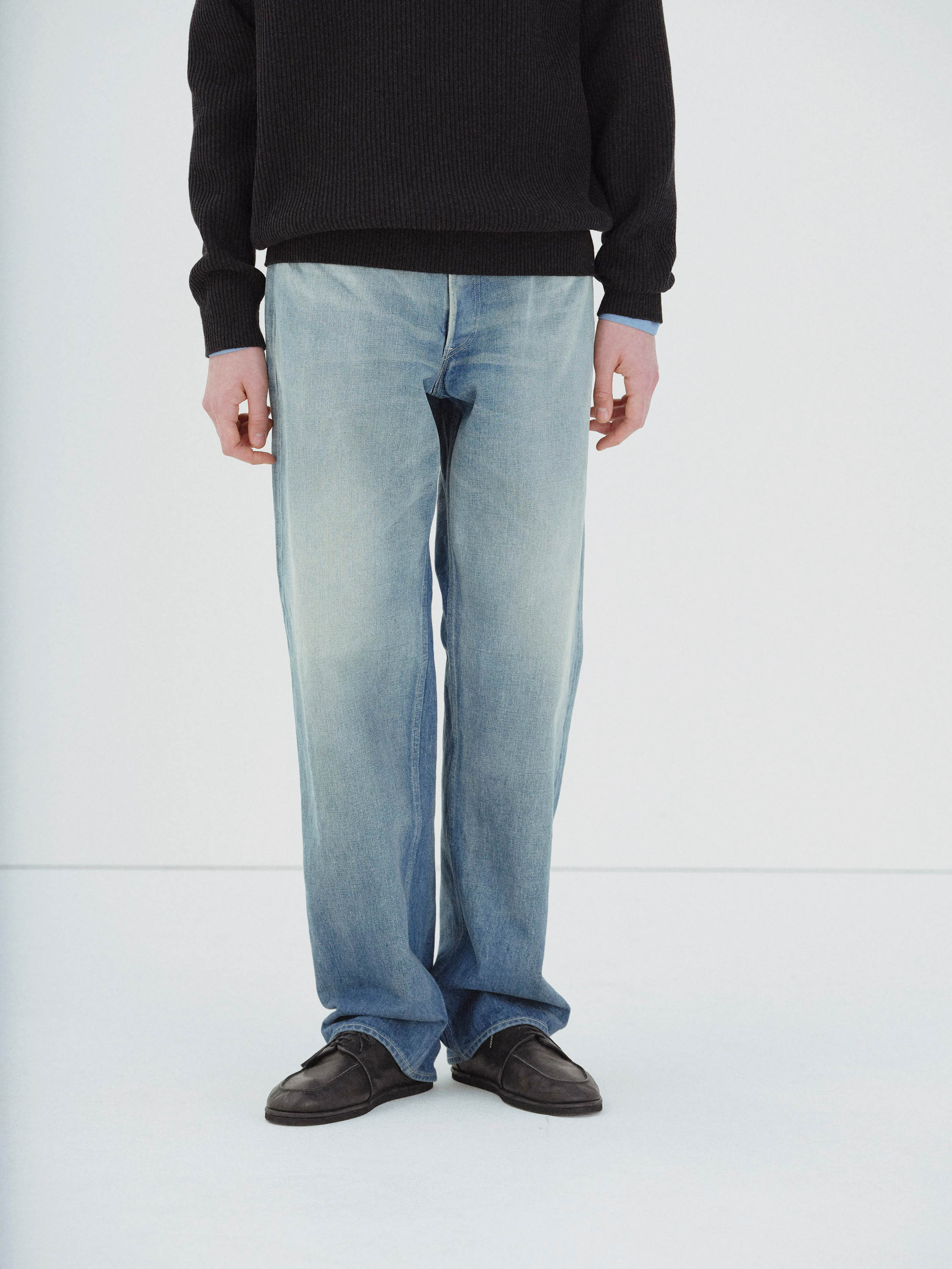 秋冬新款重磅水洗牛仔裤