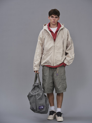 春夏新款棉尼混纺防撕布工装短裤