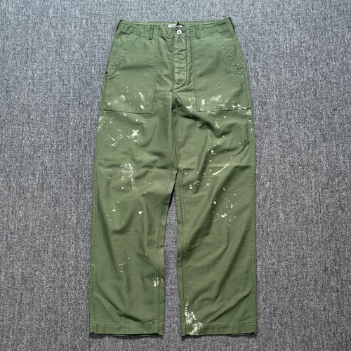 【现货】AURALEE 25aw Baggy baker pant 油漆做旧宽松宽松工装裤