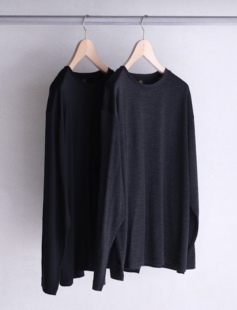 【代购】BATONER 26aw Wool ls tee 120丝光全羊毛长袖T恤