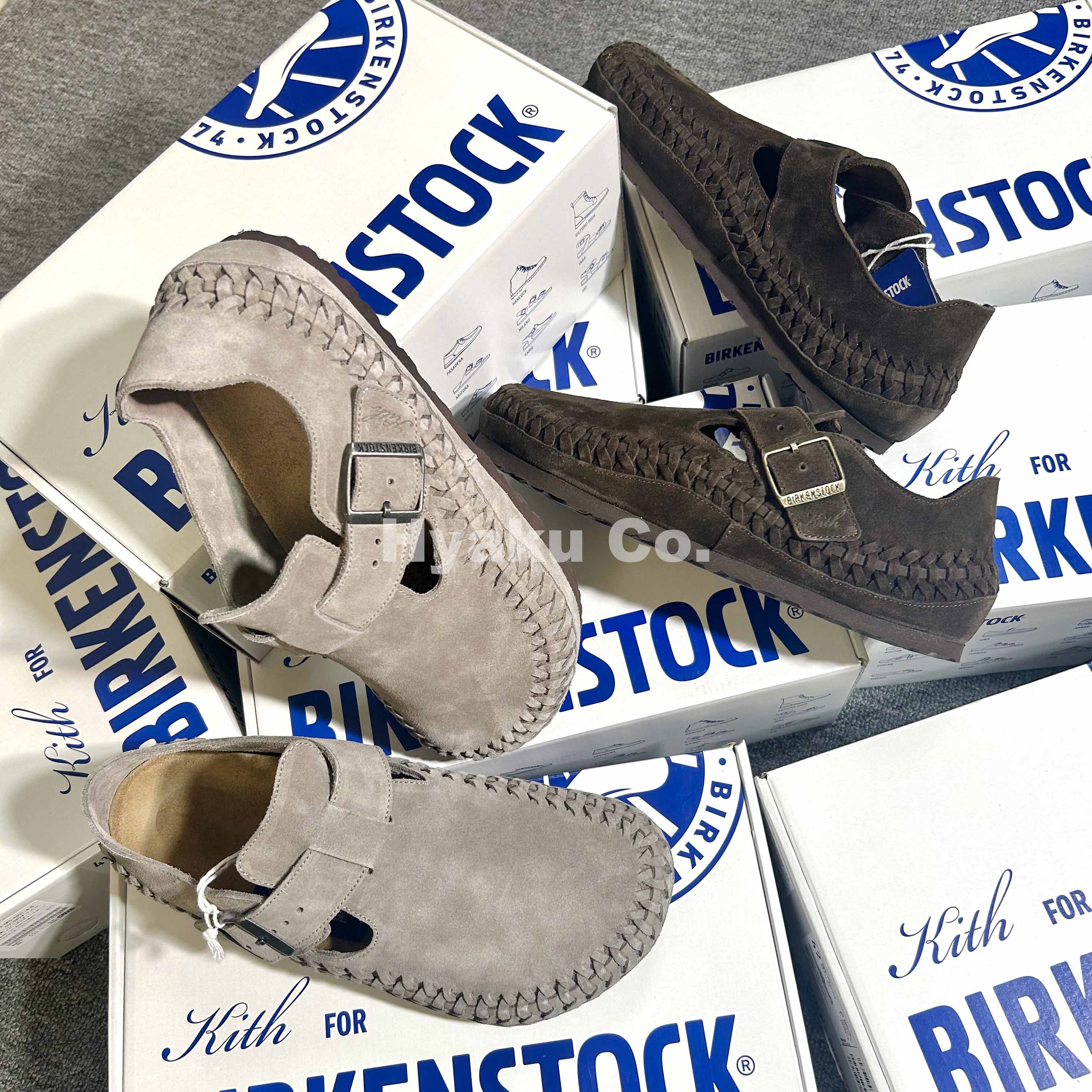 【现货】BIRKENSTOCK 1774 Kith联名 London 全包软木底休闲拖鞋