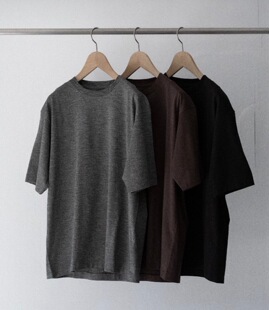 【代购】BATONER 26ss Slub mix t-shirt 竹节棉短袖T恤