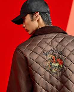 【代购】BARBOUR Feng chen wang联名 马年限定Fendale棉服夹克