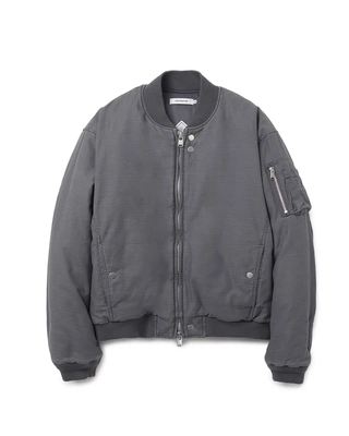 秋冬新款蜡染做旧棉服飞行夹克