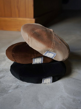 THE HW DOG&CO 25aw 8P Beret羊毛内衬光感8片复古贝雷帽