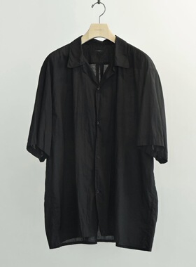 【代购】COMOLI 26ss Kahdi open collar shirts 卡迪棉短袖衬衫