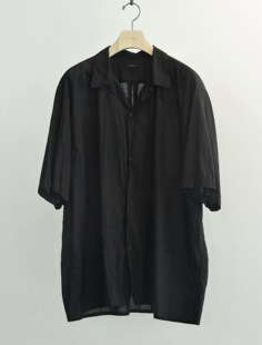 【代购】COMOLI 26ss Kahdi open collar shirts 卡迪棉短袖衬衫