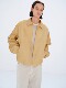 代购 hair AURALEE 26ss Calf zip blouson皮毛一体小牛皮夹克