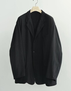 26ss 外套 COMOLI jacket 休闲西装 drill 代购 Black