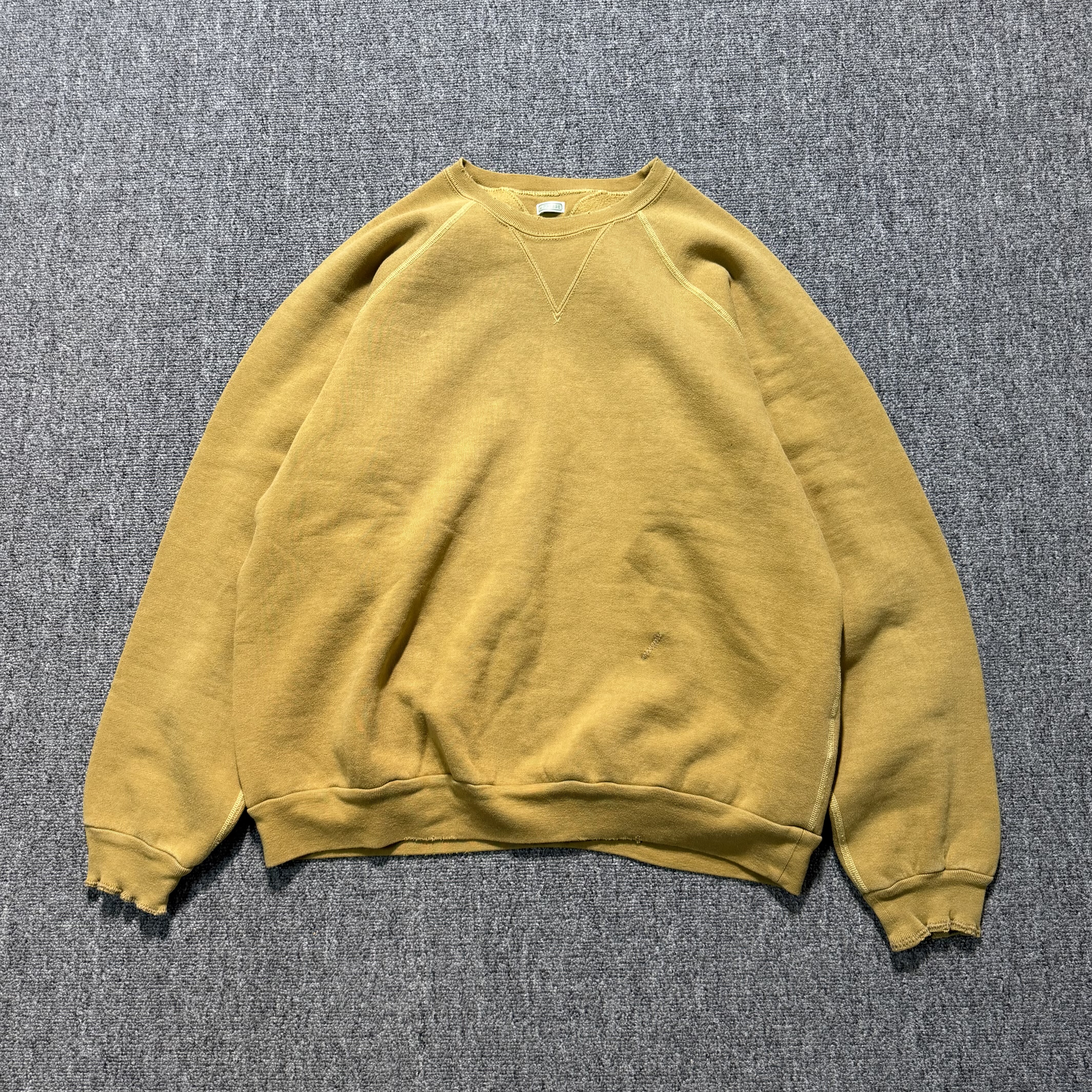 【现货】APRESSE 26ss Vintage sweatshirt复古水洗双V线圆领卫衣