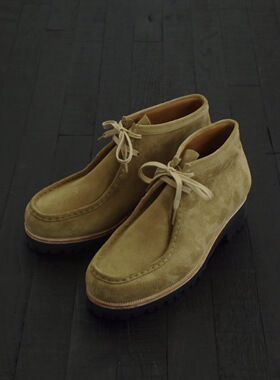 【代购】COMOLI 26ss Footwork联名 V底麂皮户外袋鼠鞋
