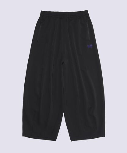 春夏轻薄竖条纹面料阔腿运动裤