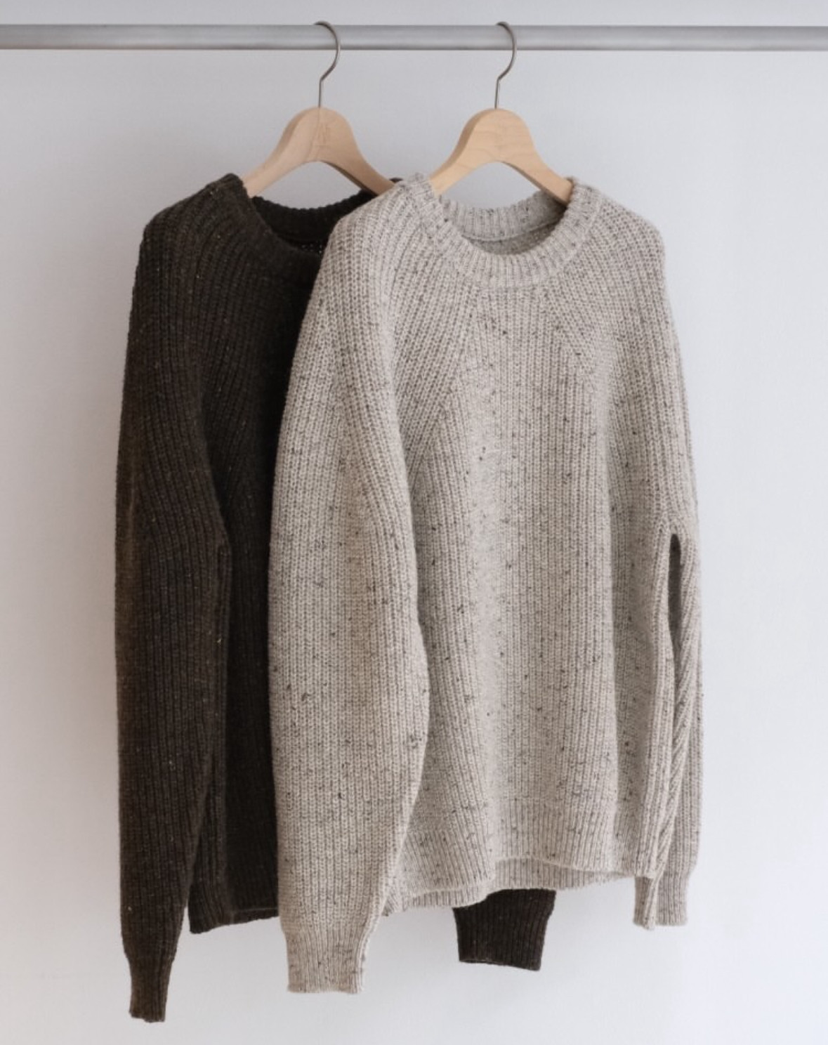 【代购【BATONER 25aw Signautre crewneck 羊毛彩线圆领针织衫