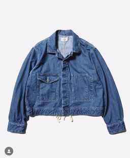 25aw 牛仔夹克 UNLIKELY tops 水洗开衫 coverall 代购 Chopped