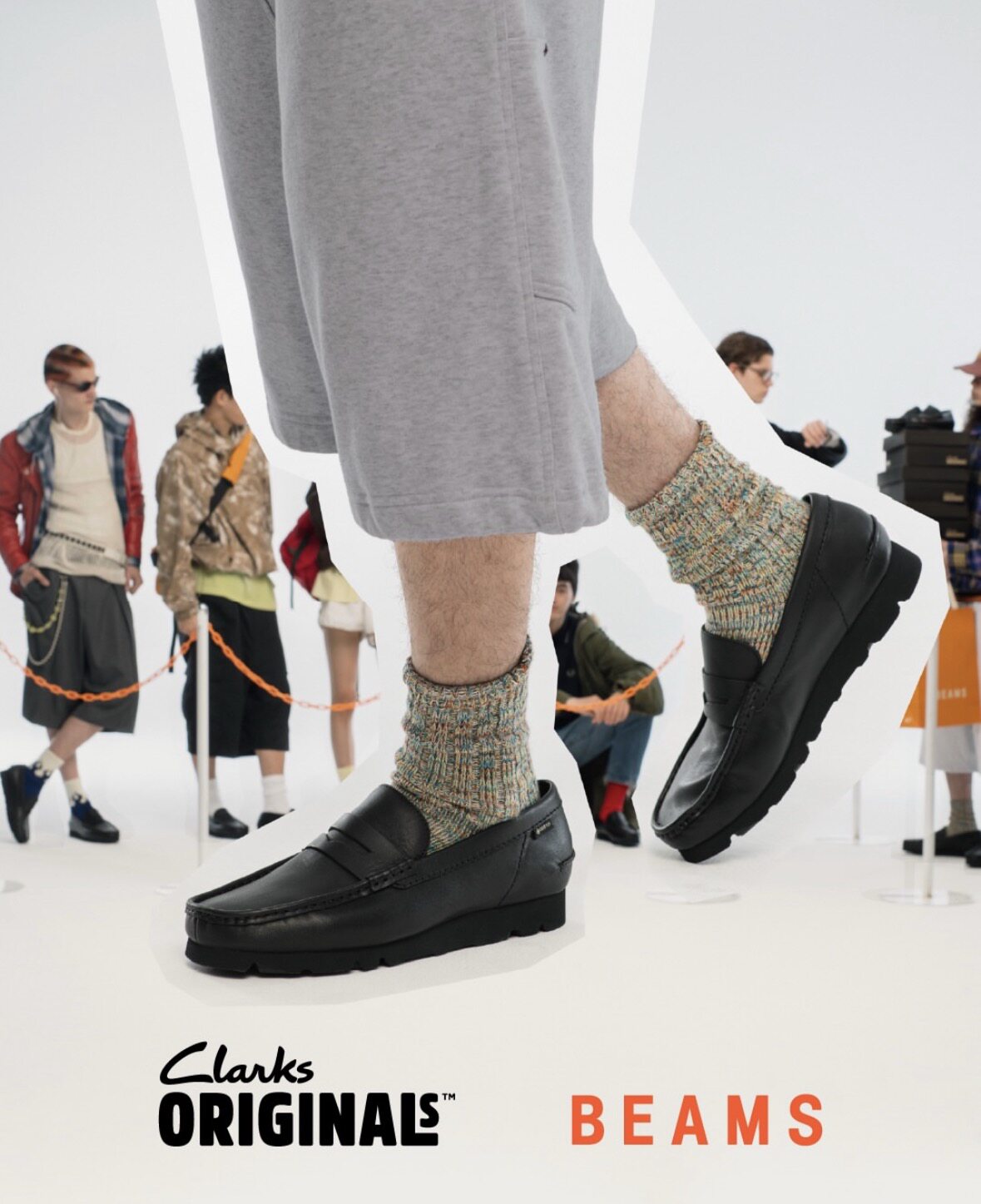 【代购】BEAMS 50周年纪念 Clarks联名 Loafer 袋鼠乐福鞋Gtx防水