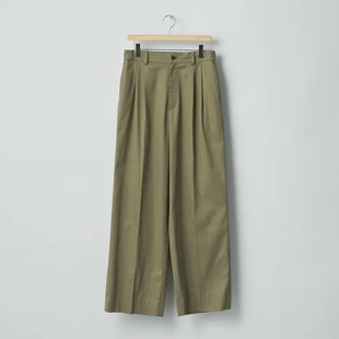 【代购】SSSTEIN 26ss Wide trousers 棉丝混纺斜纹布宽松休闲裤