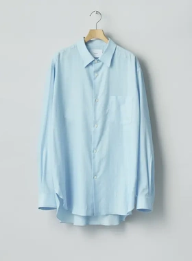【代购】SSSTEIN 26ss OS Regular collar shirt真丝混纺廓形衬衫