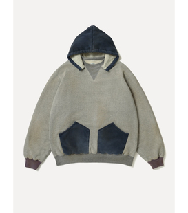 26ss Vintage hood parka APRESSE sweat 做旧撞色帽衫 代购