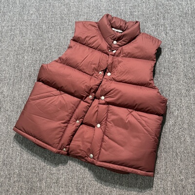【现货】AURALEE 25aw Nylon ripstop down vest防撕尼龙羽绒马甲