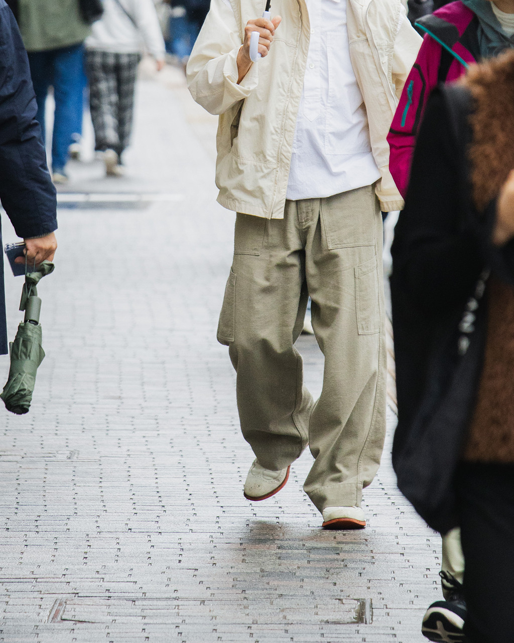 【代购】NANAMICA 26ss Deck pant 真丝混纺起毛宽松甲板工装裤