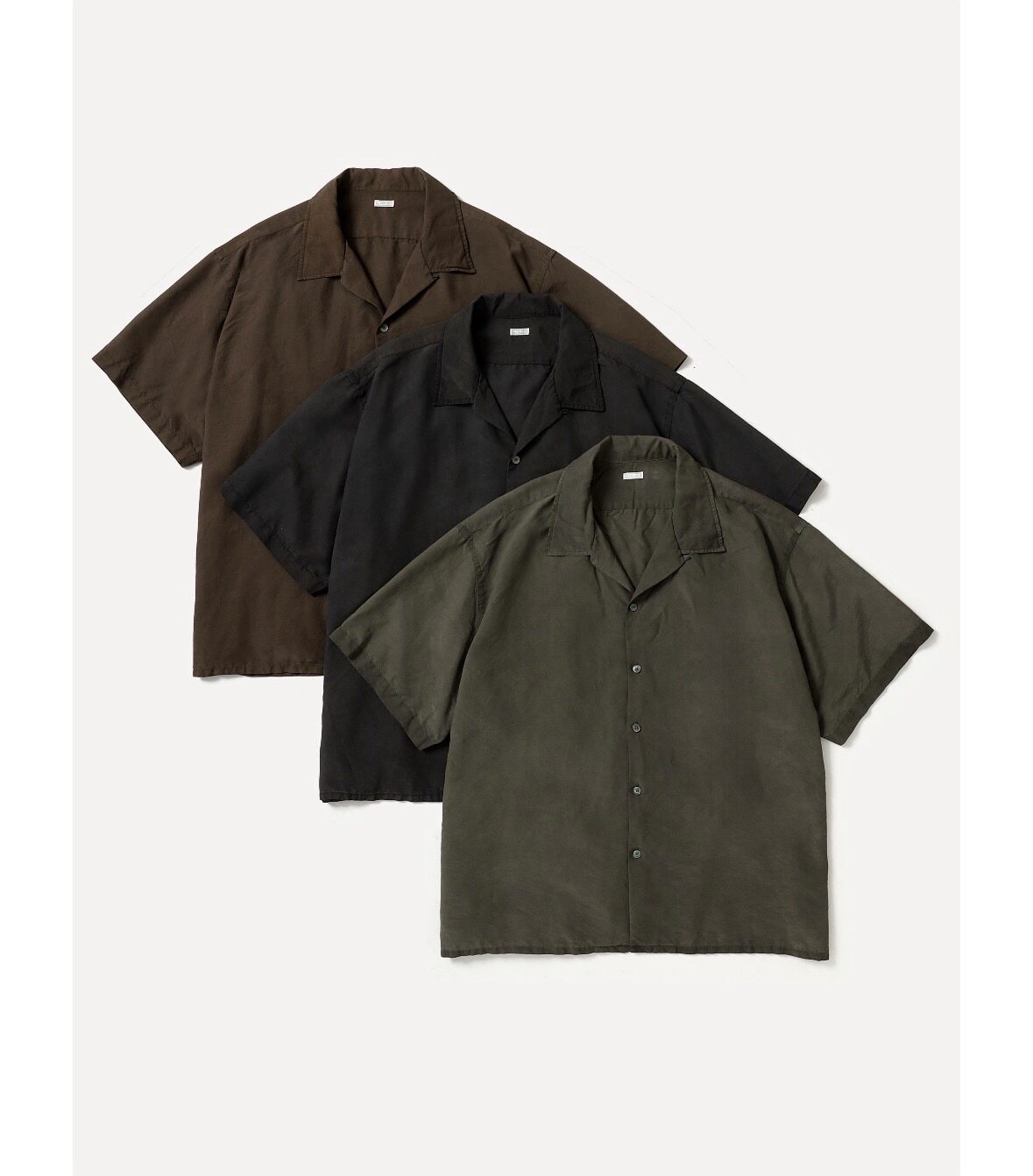 【代购】APRESSE 26ss Natural dyed shirt 天然染色真丝短袖衬衫