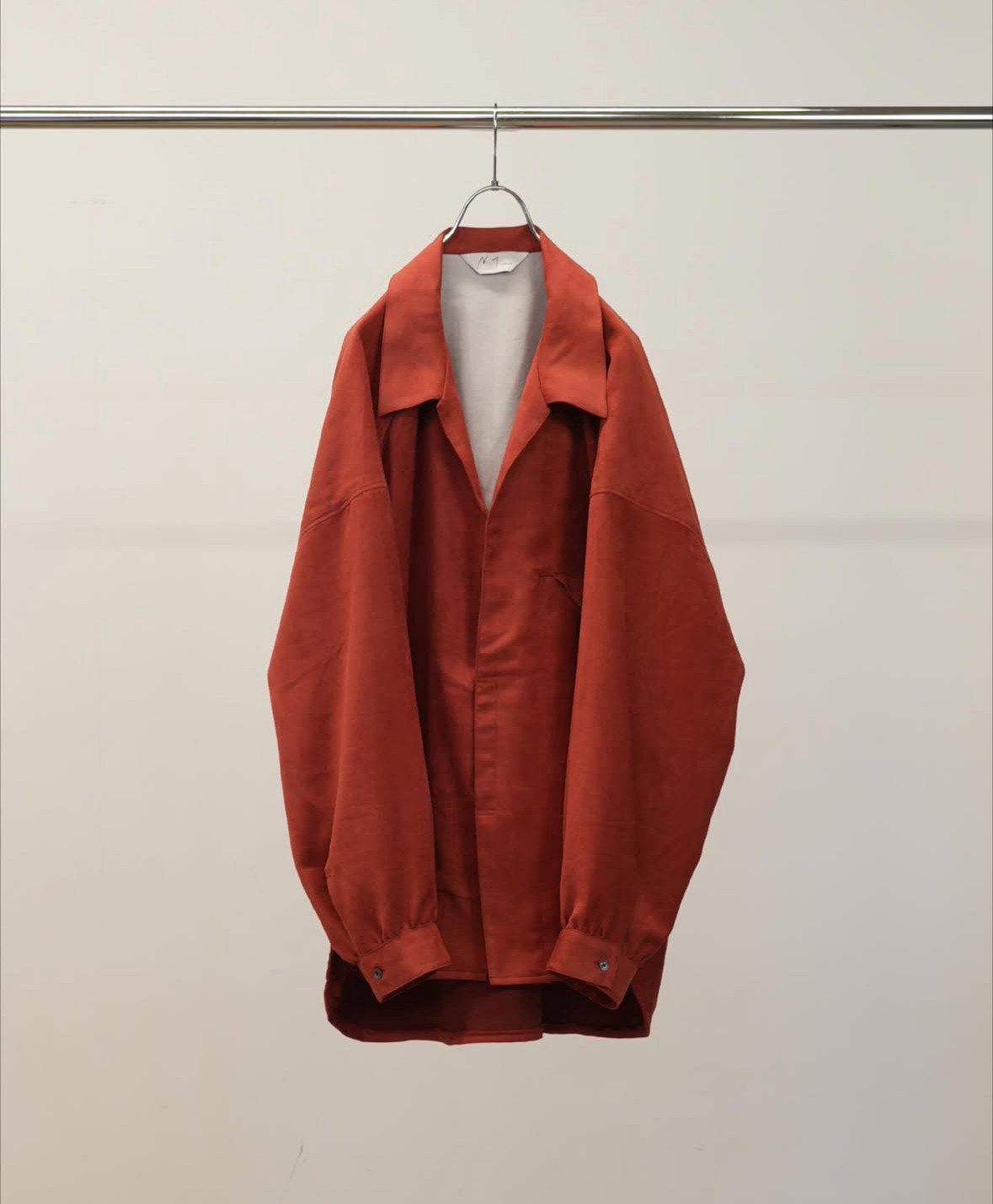 【代购】ANCELLM 26ss Vegan suede long shirt 人造麂皮长款衬衫,男装,衬衫,淘宝优惠券,粉丝福利购,淘宝优惠卷