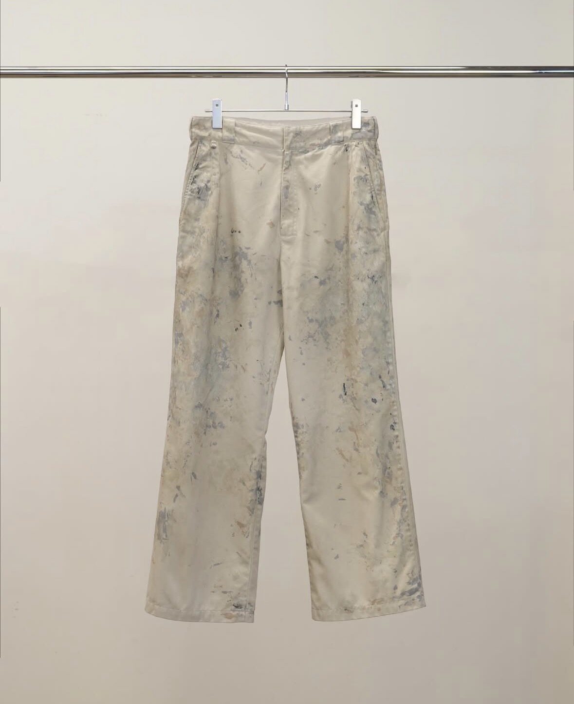 【代购】ANCELLM 26ss Painters chino pant泼墨做旧油漆工卡其裤