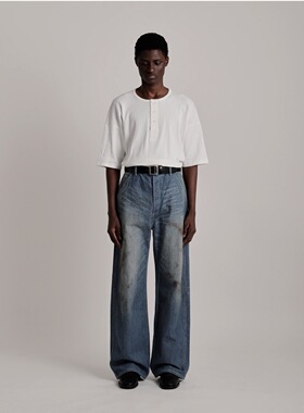 【代购】TAIGATAKAHASHI 26ss TT Painter pant 做旧水洗牛仔裤