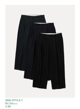 【代购】APRESSE 26ss Wool rayon trousers 人造丝羊毛宽松西裤