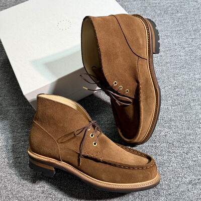 【现货】POST PRODUCTION Hunt cocasin日产手作牛皮莫卡辛狩猎靴