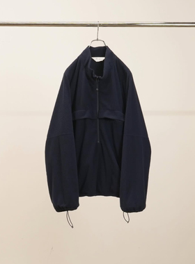 【代购】ANCELLM 26ss Kimono zip fleece 半拉链摇粒绒套头夹克