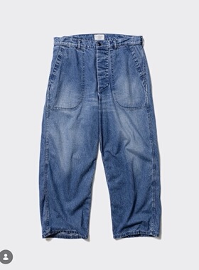 【代购】UNLIKELY 26ss Navy utility pant 复古海军水洗牛仔裤