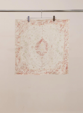 【代购】ANCELLM 26ss Hand drawn silk scarf 真丝方巾