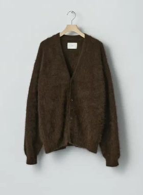 【代购】SSSTEIN 26ss Racoon knit cardigan 浣熊毛针织开衫