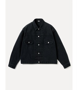 【代购】APRESSE 26ss 2nd Black denim jacket 黑色染色牛仔夹克